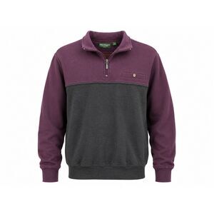 Norm Thompson Men’s Medium Quarter Zip Colorblock Pullover Sweatshirt Bin D